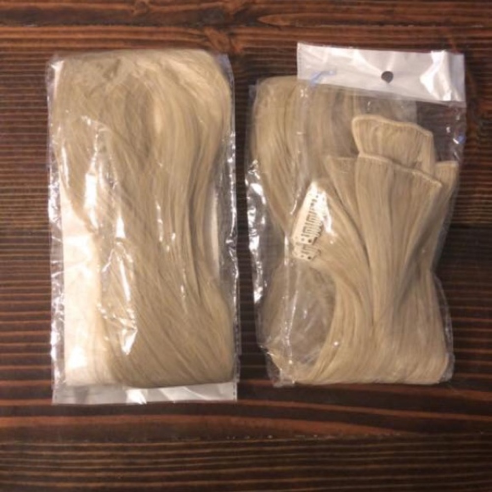 Blonde Halo & Clip-in Hair Extensions